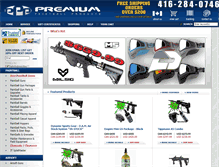 Tablet Screenshot of premiumpaintballproducts.com
